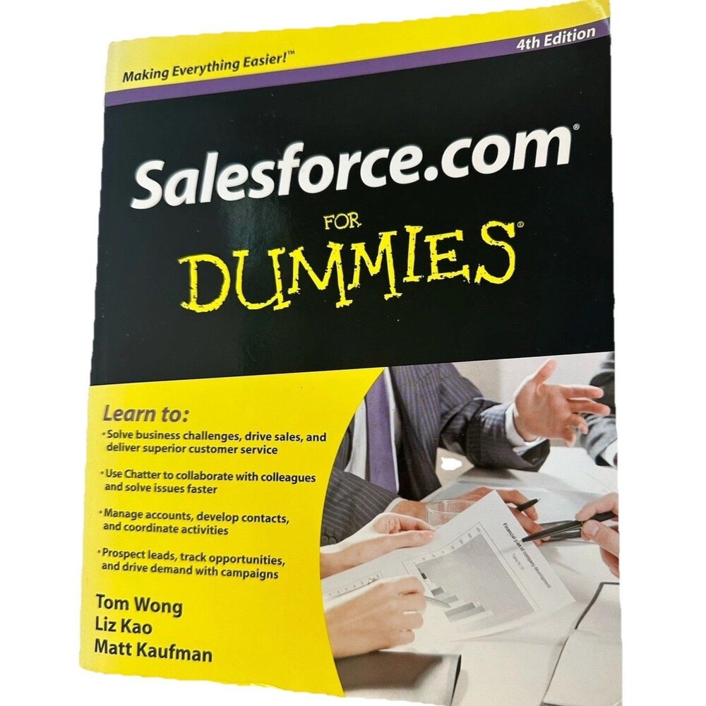 Salesforce For Dummies 4th Edition Wong Kao Kaufman Paperback Business CRM